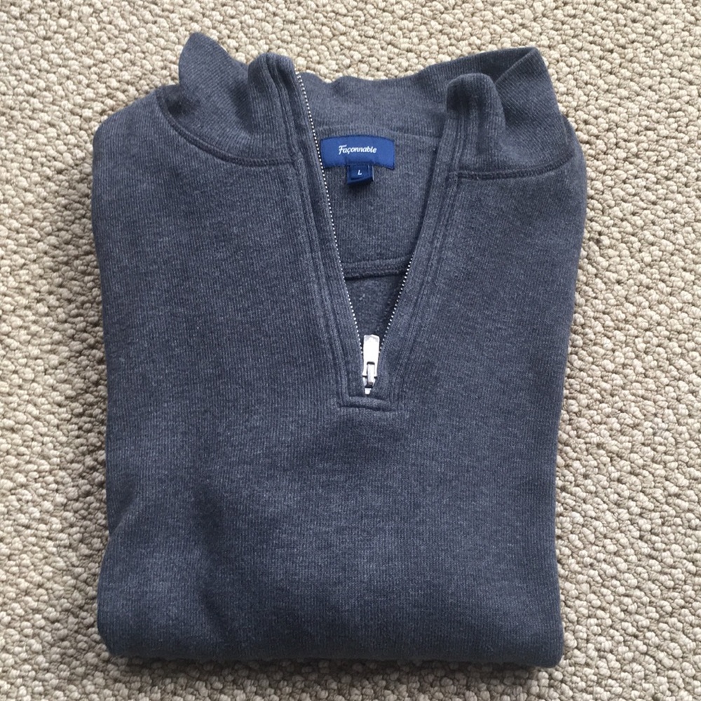 Façonnable grey cotton sweater